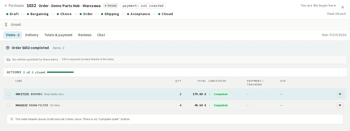 Deal card — WAW365 interface